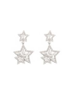 Magical diamond stars! Made with 0.96ct in Diamonds. Set in 18K Gold Push back clasp. 18K Gold: 3.85 gr Diamonds: 0.96ct Clarity: VS1 - SI1 Color: G - H Dimension: 28mm x 17mm Available in White Gold With Natural inclusions, untreated gemstones Contact us to further customize SKU: EA1644 Jewelry Website, Diamond Star, Star Earrings, Earings Piercings, Precious Metals, Piercings, 18k Gold, Fine Jewelry, Diamonds