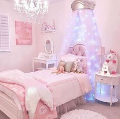 Unicorn Bedroom, Princess Room, Girl Bedroom Designs, Big Girl Rooms, Kids Bedroom Decor