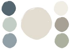 the different shades of paint are shown in this image, including grays and browns