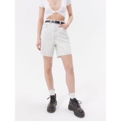 Nwt! Bleached Light Wash High Rise Baggy Shorts From Urban Outfitters Brand Bdg. Raw Hem Bottoms That Look Cute Longer Or Rolled Up. Size 30”. Approx Measurements Flat: Waist- 16” Rise- 13” Inseam- 6” #Bdgshorts #Urbanoutfittersshorts #Highriseshorts #Highwaistedshorts #Bleacheddenim #Momshorts #Dadshorts #Baggyshorts #Y2k #Vintageshorts #Vintagelevis #Vintagelevishorts White High Waist Denim Shorts, High-waisted Shorts For Spring Streetwear, Spring Streetwear Shorts With Belt Loops, Casual Shorts With Belt Loops For Day Out, Casual White Jean Shorts With Belt Loops, Casual Shorts With Belt Loops For Spring, Casual Spring Shorts With Belt Loops, White Denim Bottoms With Belt Loops, White High Waist Jean Shorts With Belt Loops