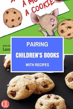 a book with cookies and chocolate chip cookies on it