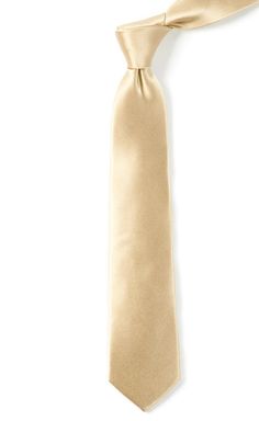 Add the Solid Satin Light Champagne Tie to your wardrobe today. | Men's Tie Bar: Solid Satin Tie - Skinny, In Champagne, Silk Beaded Sheath Wedding Dress, Starry Wedding, Champagne Tie, Wedding Entourage, Light Suit, Wedding Tux, Fancy Skirts, Groom Wedding Attire, Romantic Summer