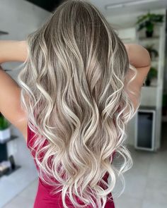 Dive into our Pinterest board for endless inspiration and unleash your inner goddess with a V-cut long hairstyle that'll leave everyone swooning! ✨ #HairInspo #VcutHair #LongHairstyles #GlamourousLooks Long V Haircut, Layered V Cut Hair, Basic Haircut, Long Blonde Curly Hair, Long Hairstyle