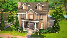 Sims 4 Pancakes House, The Sims 4 Base Game House, Sims 4 Small House Base Game, Sims 4 Houses Download Base Game, Base Game House Sims 4 Gallery, Ts4 Willow Creek, Sims 4 Houses Layout