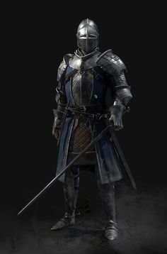 Medieval Knight Art, Medieval Knight Armor, Blue Knight, Century Armor, Medieval Aesthetic