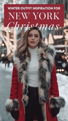 Looking for cute Christmas outfit ideas for women? Here 41 insanely cute Christmas outfit ideas for family pictures, Christmas outfit ideas for women and Christmas Outfits for women parties! #christmasoutfits #holidayfashion #festiveattire #winterstyle #xmasoutfits #holidaylooks #christmasfashion #festiveoutfits #winterfashion #holidayoutfits #christmasattire #festivefashion #winterlooks #xmasfashion #holidaywardrobe #christmasstyle #festivewear #winteroutfits #xmasstyle #holidayclothes Cold Outfit, York Christmas, Holiday Outfits Christmas, Trendy Christmas Outfits