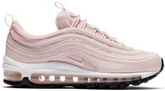 NIKE AIR MAX 97 BARELY ROSE BLACK SOLE (W). #nike #shoes Nike 97, Women Casual Shoes, Fresh Shoes, Hype Shoes, Rose Black, Dream Shoes