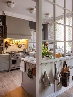 the kitchen is clean and ready to be used as a place for cooking or baking