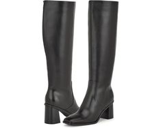 Nine West Dortha | Zappos.com Sleek Knee-high Boots With Stacked Heel And Square Toe, Mid-calf Boots With Block Heel For Workwear, Sleek Square Toe Heeled Boots For Work, Square Toe Knee-high Boots With Stacked Heel For Work, Office Knee-high Boots With Sculpted Heel And Square Toe, Wide Calf Knee-high Boots With Stacked Heel For Work, Sleek Block Heel Knee-high Boots For Fall, Sleek Knee-high Boots With Block Heel For Fall, Workwear Knee-high Boots With Stacked Heel And Square Toe