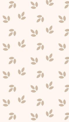 a white and brown wallpaper with leaves on the back ground, in shades of beige