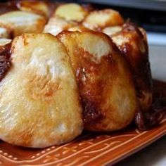 some food is sitting on a plate and ready to be eaten