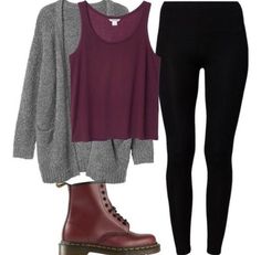 Maroon Tank Top Outfit, Maroon Top Outfit, Cute Polyvore Outfits, Winter Outfits Polyvore, Maroon Tank Top, Tank Top Outfit, Maroon Outfit, Oufits Casual, Tank Top Outfits