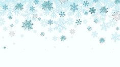 snowflakes on a white background with space for text