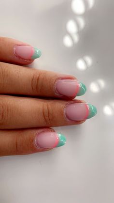 Nail Almond Shape Design, Cute Nails Acrylic French Tips, Tip Acrylic Nails Almond, Cute Nails Almond Shape, French Tip Acrylic Nails Almond, Gel Nail Ideas Short, Pink Bubble Bath, Acrylic Nails Almond, Nails Almond Shape