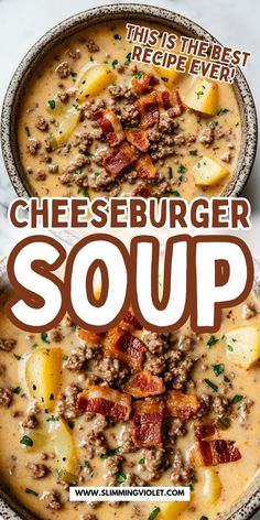 this is the best recipe ever cheeseburger soup