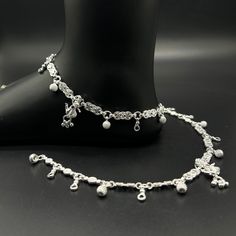 Name of product:  925 Sterling Silver Light Weight Anklet / Silver Payal Weight: 48 grams. Length: 27 centimeter  FREE EXPRESS SHIPPING -----Feedback::- A satisfied customer is our top priority and your feedback forms the backbone of our success. Don't forget to give positive feedback along with good ratings. Thank You Handmade Silver Metal Anklets, Bohemian Silver Anklets As Gift, Silver Toe Ring Anklets For Festivals, Bohemian Nickel-free Silver Anklet, Metal Anklets For Festivals Gift, Traditional White Anklets With Silver Beads, Adjustable Silver Anklets For Festive Occasions, Silver Beaded Anklets For Wedding, Elegant Metal Anklet For Festivals