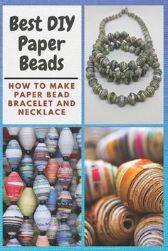 the best diy paper beads how to make beaded bracelets and necklaces