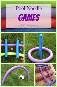 the instructions for how to make an inflatable soccer goal with balls and sticks