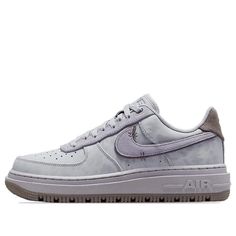 Air Force 1 Luxe Dyed Purple Sneakers/Shoes Nike Air Force 1 Luxe, Sneakers Nike Air Force, Sneakers Nike Air, Skate Man, Purple Sneakers, Mens Nike Air, Purple Grey, Nike Air Force 1, Sneakers Shoes