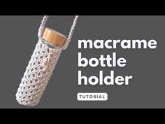 the macrame bottle holder crochet pattern is easy to make and looks amazing