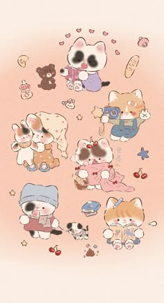 an animal sticker sheet with many different animals on it's back and sides