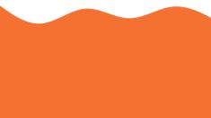 an orange and white background with waves