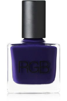 RGB Nail Polish - Plum | NET-A-PORTER "Add a hit of drama to everyday looks with RGB's 'Plum' nail polish. This chip-resistant, royal-purple shade has a creamy texture that dries to a high-shine finish. Apply several coats for truly opaque coverage, using a matte top coat for an on-trend take."