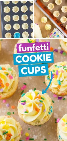 Funfetti Cookie Cups Cake Mix Cookie Bars, Funfetti Cookies, Spring Recipe, Eat Cookies, Funfetti Cake, Cookie Cups, Summer Grilling, Cookie Mix, Cake Mix Cookies