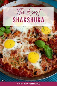 the best shakshuka recipe with eggs on top