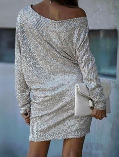 Women Dress Long Sleeve Slim Pencil Dress Evening Gowns Party Dress Solid Color Glamorous Knee-length Winter Dresses, Winter Party Bodycon Dress, Elegant Sequin Mini Dress, Elegant Mini Sequin Dress For Date Night, Elegant Sequined Mini Bodycon Dress, Knee-length Bodycon Dress For Fall Party, Holiday Bodycon Dress For Night Out, Dressy Long Sleeve Dresses For Party Season, Winter Night Out Sheath Dress