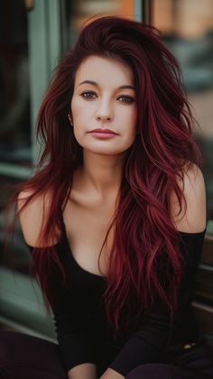 Pretty Haircolors, Hair Color For Brown Skin, Red Hair Trends, Color Rubio, Hair Color Burgundy, Burgundy Hair, Hair Dye Colors