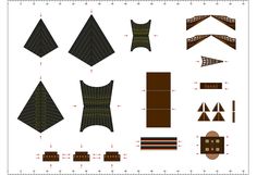 an image of different shapes and sizes of fabric