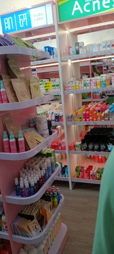 an aisle in a store filled with lots of products