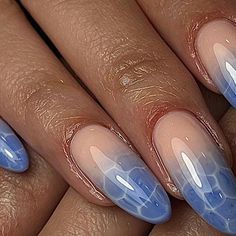 Pool Inspired Nails, Beach Astethic Nails, Summer Water Nails, Pool Water Nails Design, Water Inspired Nail Art, Water Nail Art Design, Swimming Pool Nails, Water Nail Designs, Water Design Nails