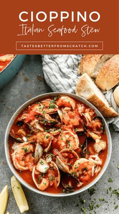 This easy Cioppino recipe is a classic Italian seafood stew, full of fresh flavors and simple ingredients. It’s the best dish for seafood lovers, combining fish, shrimp, and clams in a flavorful broth. Perfect for a cozy night in or a special dinner. Try this easy seafood soup today and enjoy a taste of Italy! Click to get the recipe now! Fish Stew Recipes Seafood, Cioppino Recipe Easy, Easy Cioppino, Italian Fish Stew, Italian Seafood Stew, Seafood Cioppino, Italian Fish, Cioppino Recipe, Seafood Stew Recipes