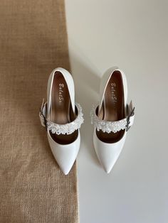 White Pearl Shoes Tips -If you are not sure about your size, you can contact us to find the right size for you. We will assist you. -If you need your product to reach you faster than usual, you can contact us. We will assist you. -Depending on the request of our customers, we can produce shoes and make customizations on our shoes. -1.1 inch (3 cm) -1.9 inch (5 cm) -3.1 inch (8 cm) -You can use these meticulously prepared handmade shoes on your special nights and days at your wedding. -We added 3 White Ballet Flats, Wedding Ballet Flats, Pearl Wedding Shoes, White Block Heels, White Bridal Shoes, Pearl Shoes, White Wedding Shoes, Bride Shoes, Pearl Wedding