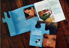 Die Cut Brochure, Puzzle Layout, Folding Brochure, Psychology Project, Booklet Designs, Brochure Folds, Brochure Display, Mailer Design, Yearbook Layouts