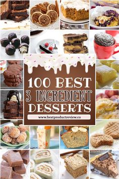 the best 3 ingredient desserts