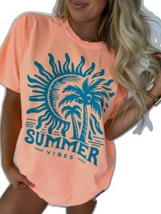 Summer Graphic Tee, Beach Boutique, Vacay Outfits, Cruise Outfits, Flying Monkey Jeans, Retro Tee, Retro Summer, Judy Blue Jeans, Summer Tee