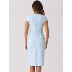 Meticulously designed for both fashion and comfort, this midi dress offers a perfect balance of vintage style and contemporary appeal. The tweed plaid pattern adds a touch of nostalgia and refinement, making it a standout choice for various occasions. The bodycon silhouette ensures a flattering fit, while the short split detail adds a hint of sophistication and playfulness. Whether you're heading to a formal event or a casual gathering, this versatile dress allows you to showcase your unique sen Womens Velvet Dresses, Work Formal, Womens Tweed, Bodycon Midi, Casual Party, Long Sleeve Mini, Versatile Dresses, Midi Dress Bodycon, Trendy Colors