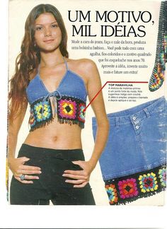 an advertisement for denim clothing featuring a woman with her hands on her hips and the words um motivvo milidas written in spanish