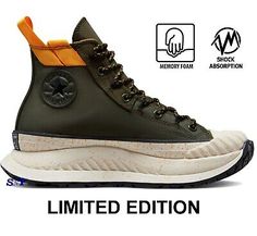 Top Rated CONVERSE Men's Chuck-70 AT-CX High Top Limited Edition Shoes Memory Foam Insole, Mens Shoes Shoe Converse, Outdoor Adventure Gear, High Top Shoe, Converse Shop, Plain Jane, Limited Edition Shoes, Black Converse, Converse Chuck 70, Favorite Boots