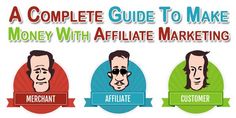 the complete guide to make money with affliate marketing, including an image of two