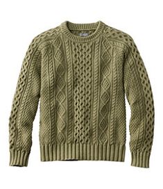 #LLBean: Men's Signature Cotton Fisherman Sweater Dark Academia Fashion Men, Teaching Mens Fashion, Minimalist Moda, Mens Fashion Work, Dark Academia Fashion, Academia Fashion, Mens Fashion Smart, Sweater Cotton, Fisherman Sweater