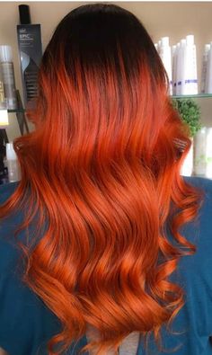 Copper Burgundy Hair, Burnt Orange Hair Color, Deep Burgundy Hair, Burnt Orange Hair, Red Hair Colors, Best Ombre Hair, Auburn Balayage, Bold Hair Color