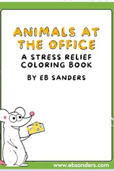 an animal at the office coloring book for children with animals and letters on it,