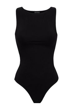 DESCRIPTION: The wait is over. Looking for a chic and comfortable bodysuit that will make you feel confident and beautiful? Look no further than our high neck tank bodysuits! Made of 95% cotton, these bodysuits are not only soft and comfortable to wear, but they also get better with every wear. Our high neck tank bodysuits feature a snap closure at the bottom and thong back, ensuring a smooth and seamless silhouette. And with a variety of colors to choose from, you're sure to find the perfect bo Black Bodysuit Outfit, Black Tanktop, Seamless Bodysuit, Black Body Suit, Body Noir, High Neck Bodysuit, Bodysuit Tops, Outfit Png, Spin Class