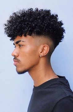 40 Best Black Men Haircuts & Hairstyles in 2022 - The Trend Spotter Boys Curly Haircuts, Taper Fade Curly Hair, Natural Hair Haircuts, Low Fade Haircut, Tapered Haircut