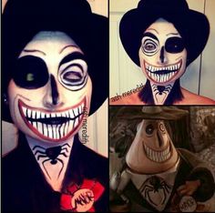 Yesss! Mayor from The Nightmare Before Christmas Nightmare Before Christmas Costume, Special Fx Makeup, Halloween 2015, Special Effects Makeup, Halloween Costumes Makeup, Fx Makeup, Halloween Make Up