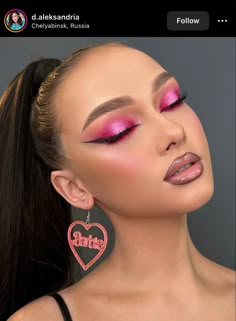 Spring Makeup Trends, Pink Eyeshadow Look, Glitter Makeup Looks, Pink Eye Makeup, Date Makeup, Fall Makeup Looks